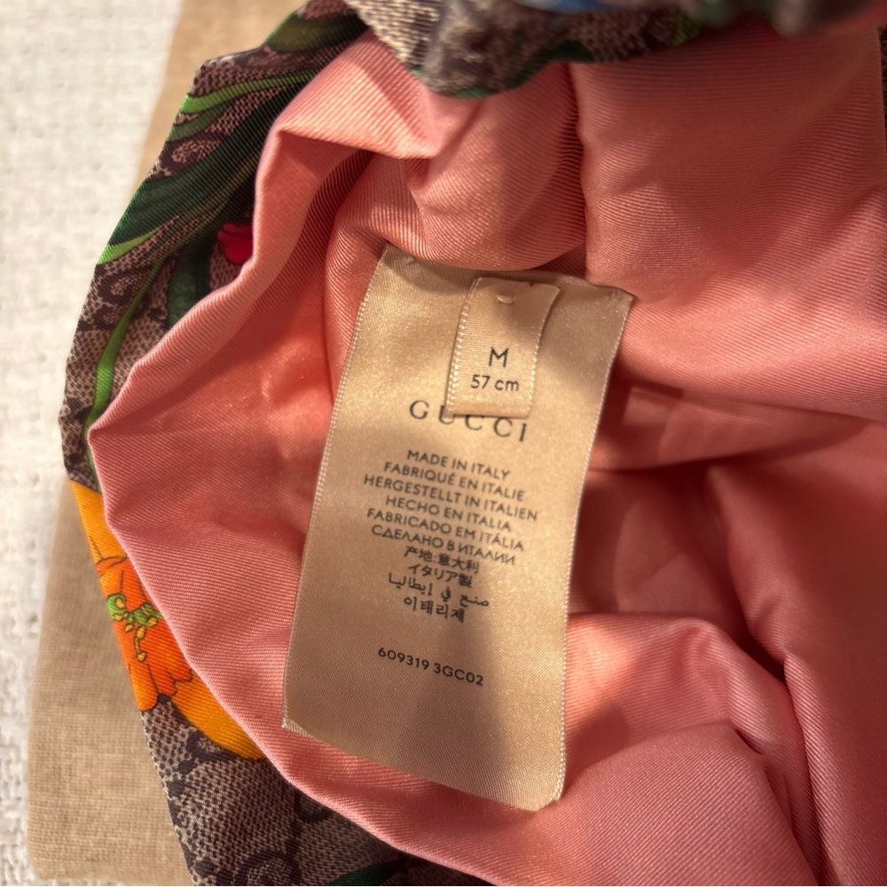 Gucci Vibrant Floral Silk Scarf - Picture 4 of 5